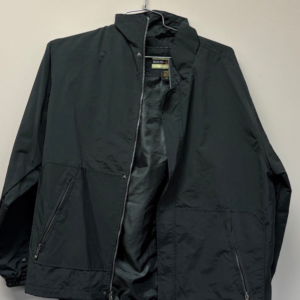 North End All Climate Wear Black Full Zip Jacket Style 88036 Mens Large NWT